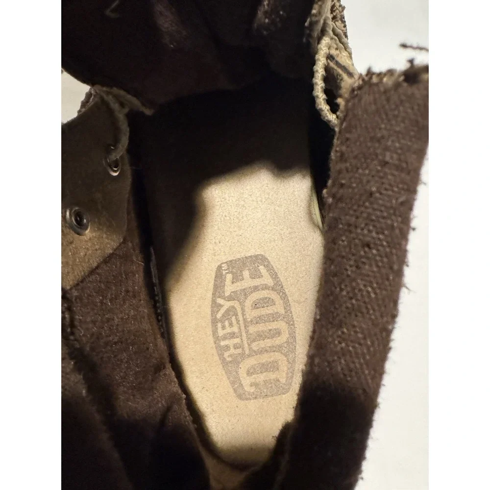 Hey Dude Bradley Men's US 9 Brown Canvas Lace Up